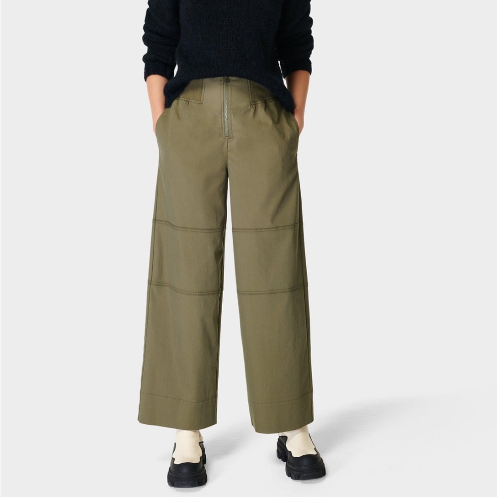 Sweaty Betty Refine Rib Wide Leg Pant - green